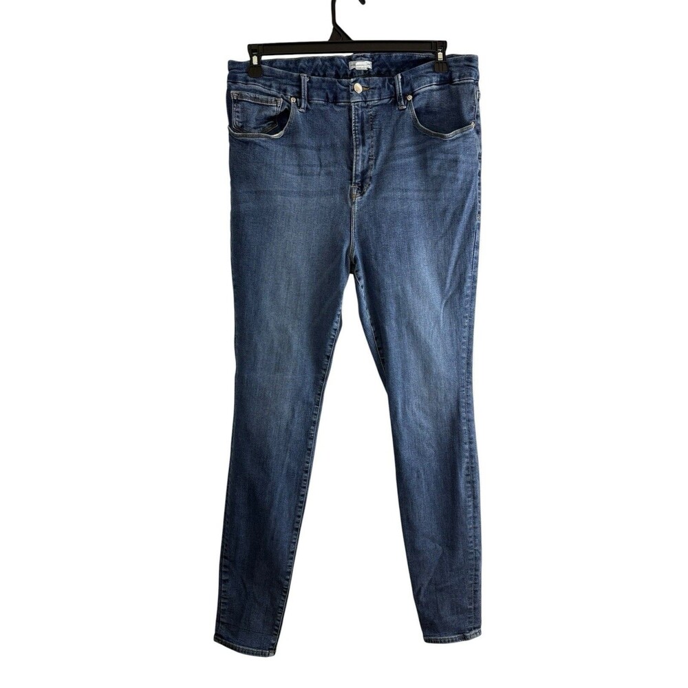 Good American Womens Jeans Adult Size 20 Skinny Five Pockets Stretch High Rise